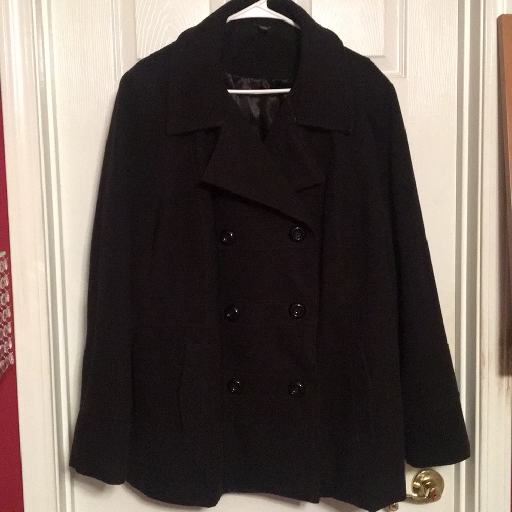 Black pea coat